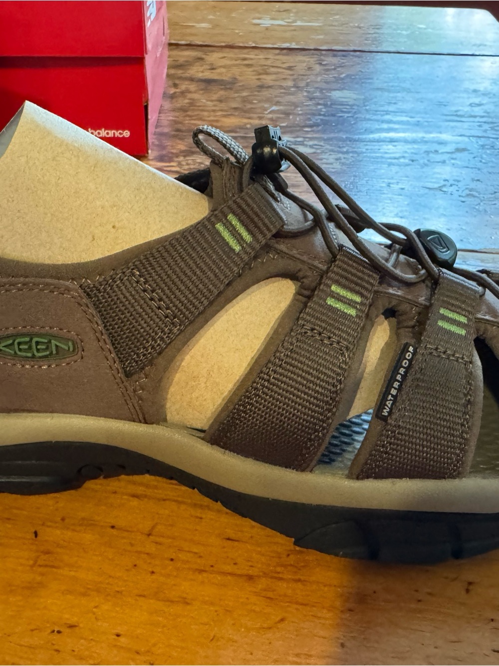 Keen Men’s Brown and Green Waterproof Sport Sandal